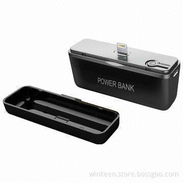 Portable Power Station for iPhone 5, iPad Mini, with 2400mAh Li-ion Power Battery and USB Output
